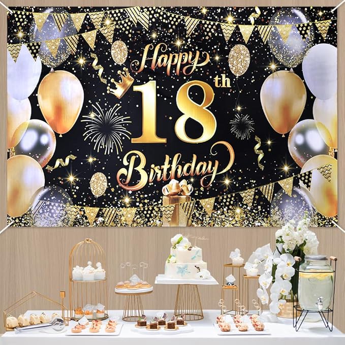 Baner urodzinowy 180 × 110 cm – Trendoza